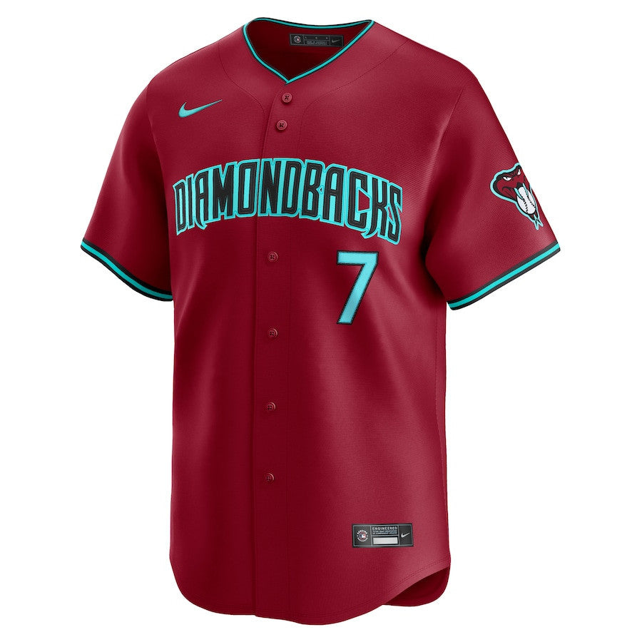 Corbin Carroll 7 Arizona Diamondbacks Alternate Limited Men Jersey - Red