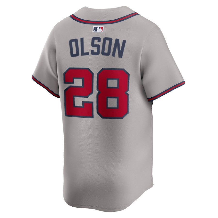 Matt Olson 28 Atlanta Braves Road Limited Player Men Jersey - Gray