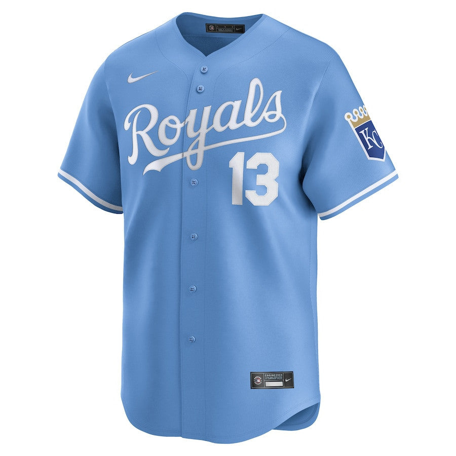 Salvador Perez 13 Kansas City Royals Alternate Limited Player Men Jersey - Light Blue