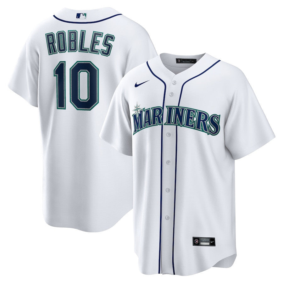 Victor Robles 10 Seattle Mariners Home Men Jersey - White