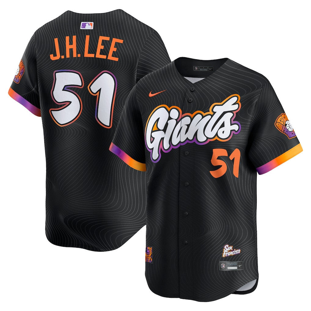 Jung Hoo Lee 51 San Francisco Giants 2025 City Connect Limited Men Jersey - Anthracite