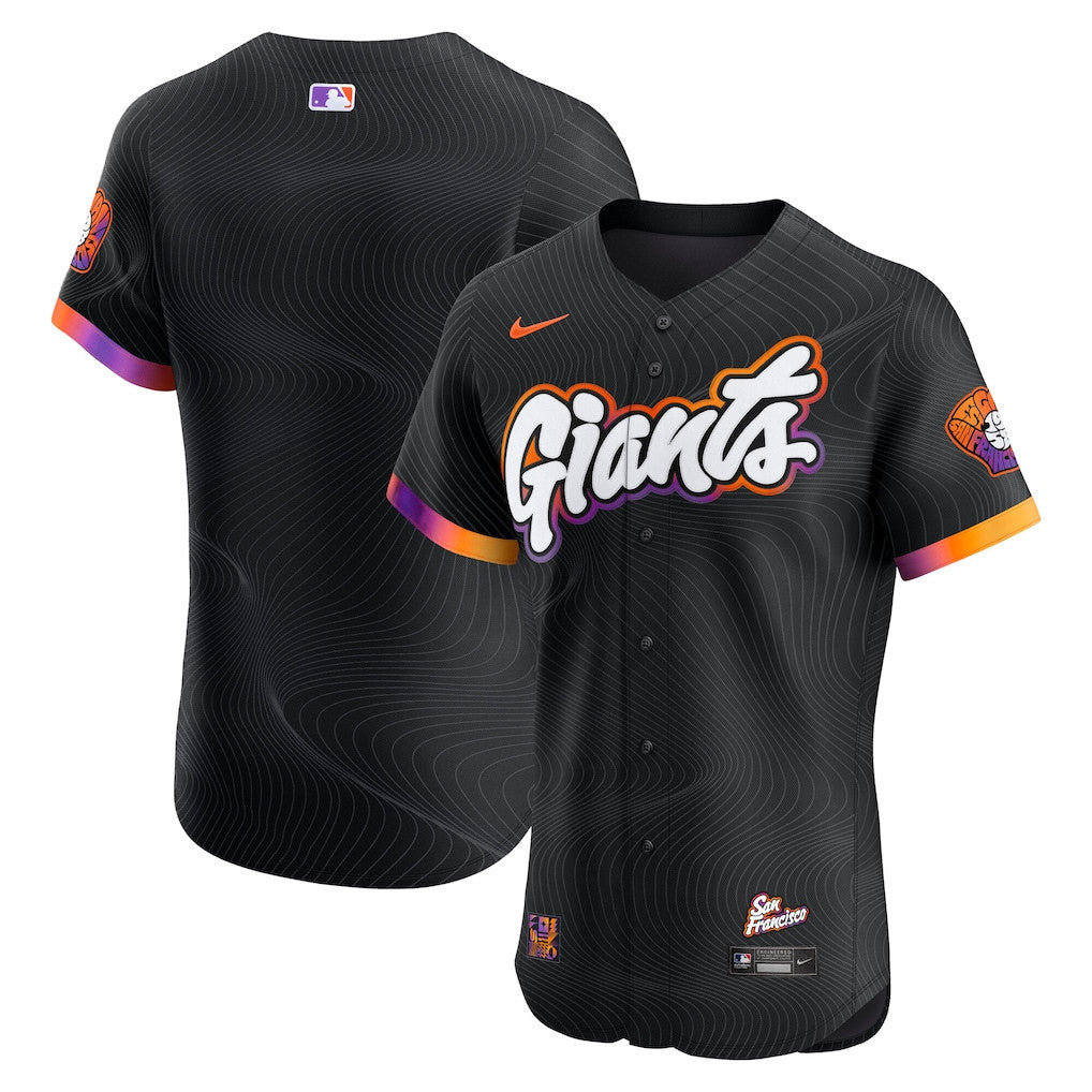 San Francisco Giants 2025 City Connect Elite Men Jersey - Anthracite