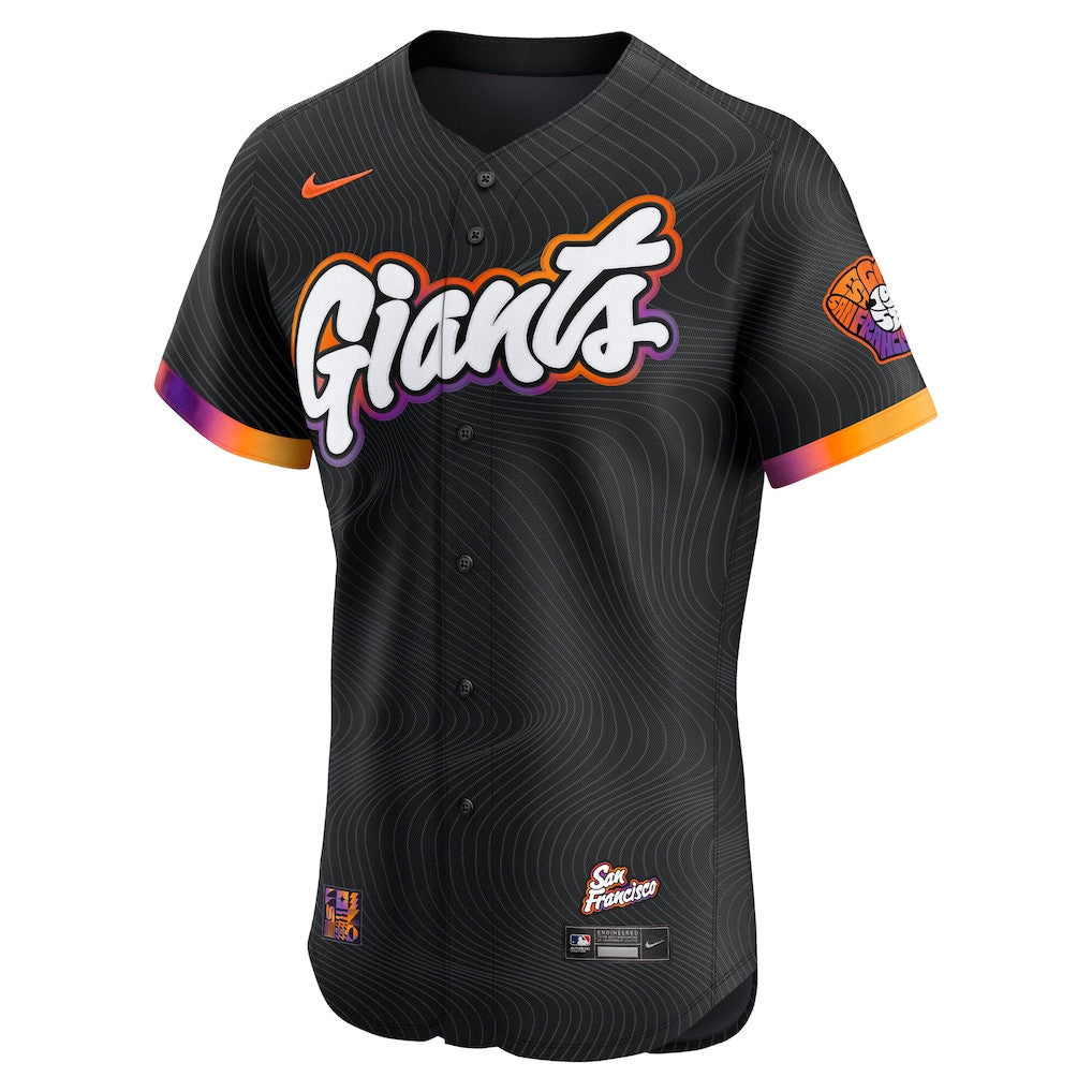 San Francisco Giants 2025 City Connect Elite Men Jersey - Anthracite