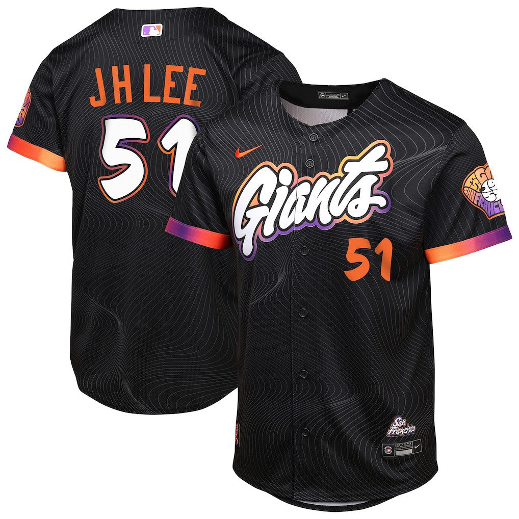 Jung Hoo Lee 51 San Francisco Giants 2025 City Connect Limited YOUTH Jersey - Anthracite