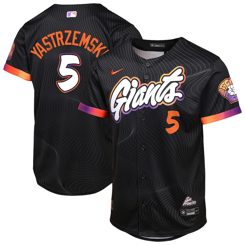 Mike Yastrzemski 5 San Francisco Giants 2025 City Connect Limited YOUTH Jersey - Anthracite