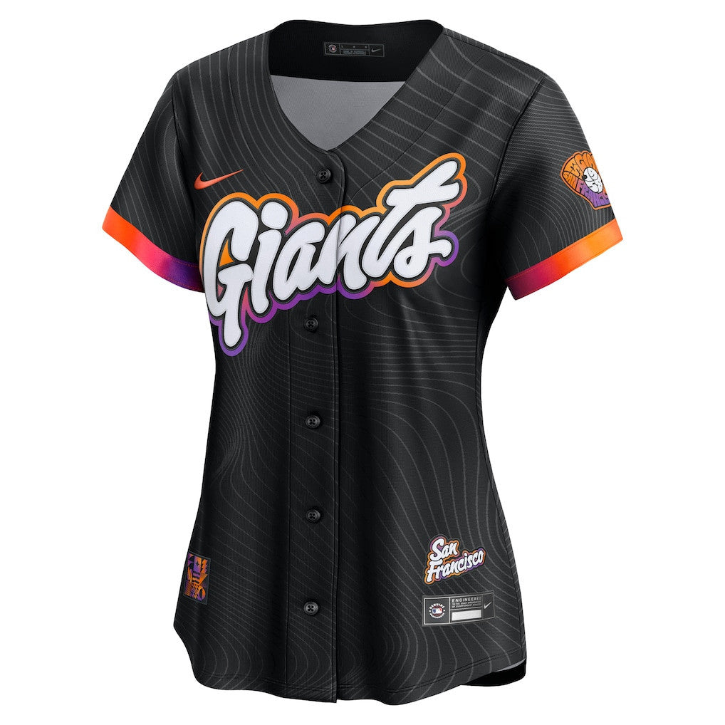 San Francisco Giants Women's 2025 City Connect Limited Jersey - Anthracite