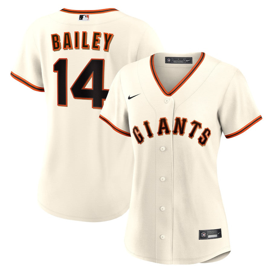 Patrick Bailey 14 San Francisco Giants Women's Home Jersey - Cream