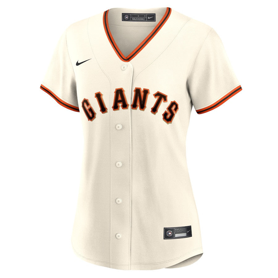 Justin Verlander 35 San Francisco Giants Women's Home Jersey - Cream
