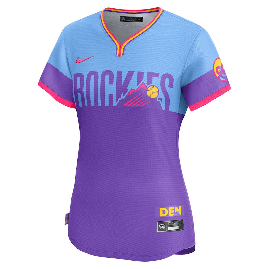 Colorado Rockies Women's 2025 City Connect Limited Jersey - Purple/Light Blue
