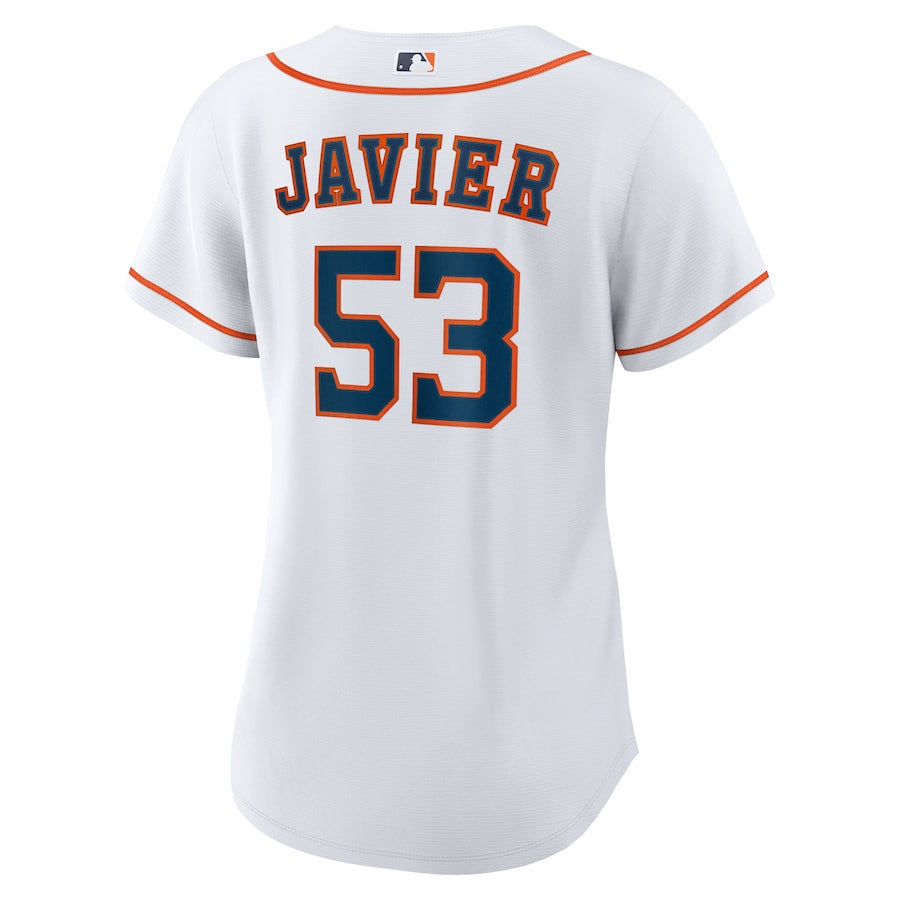 Cristian Javier 53 Houston Astros Women's Home Jersey - White