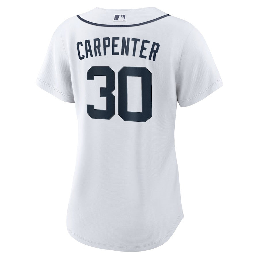 Kerry Carpenter 30 Detroit Tigers Women's Home Jersey - White
