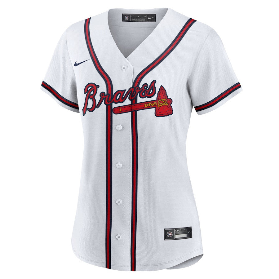 Daysbel Hernandez 62 Atlanta Braves Women's Home Jersey - White
