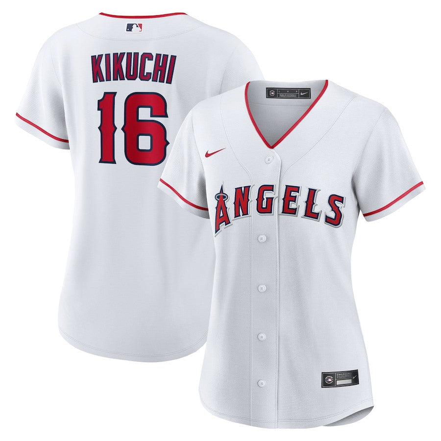 Yusei Kikuchi 16 Los Angeles Angels Women's Home Jersey - White