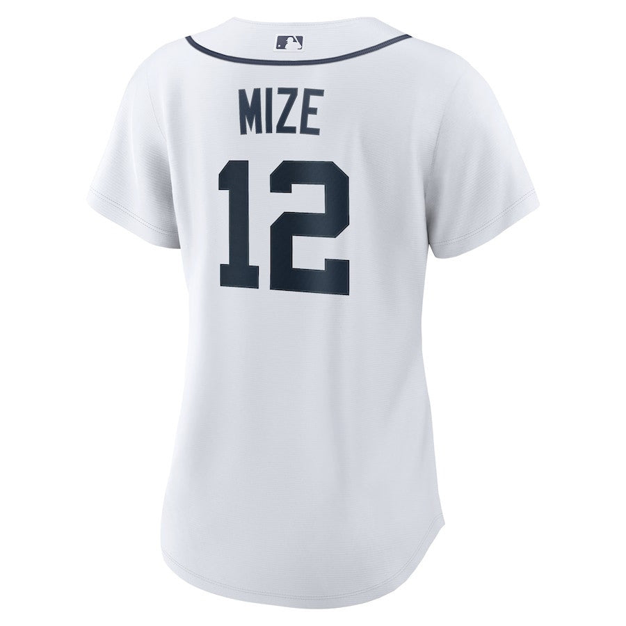 Casey Mize 12 Detroit Tigers Women's Home Jersey - White