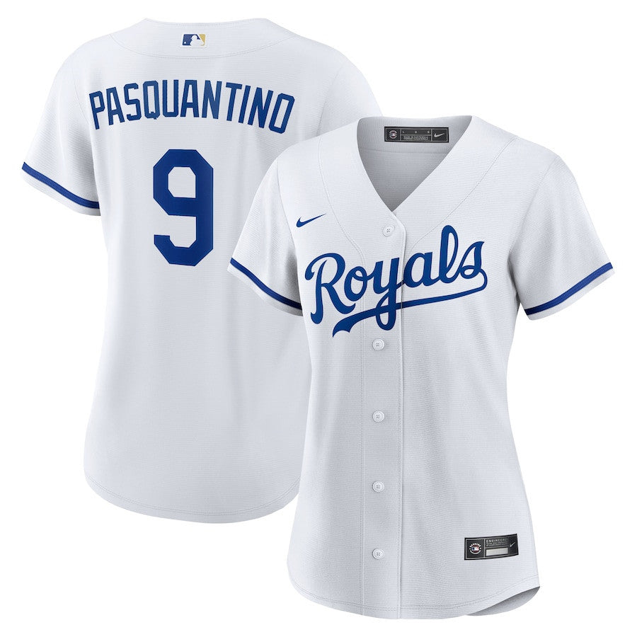 Vinnie Pasquantino 9 Kansas City Royals Women's Home Jersey - White