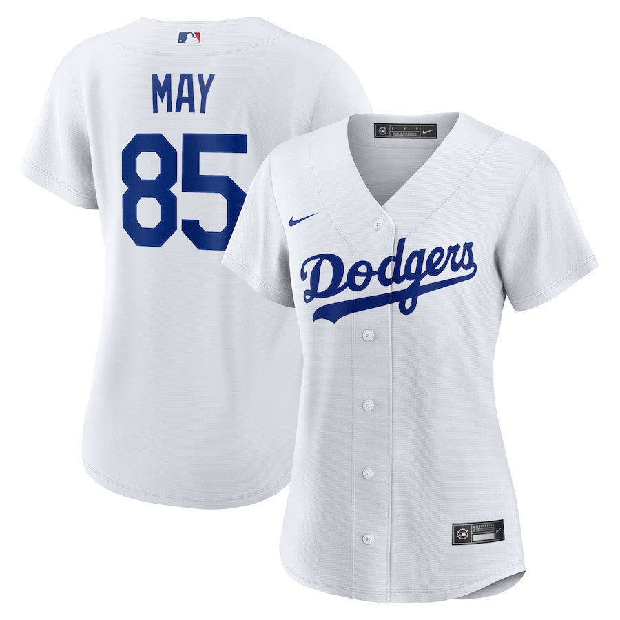 Dustin May 85 Los Angeles Dodgers Women's Home Jersey - White
