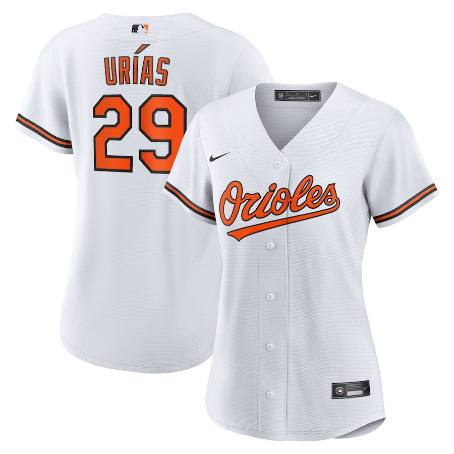Ramon Urias 29 Baltimore Orioles Women's Home Jersey - White