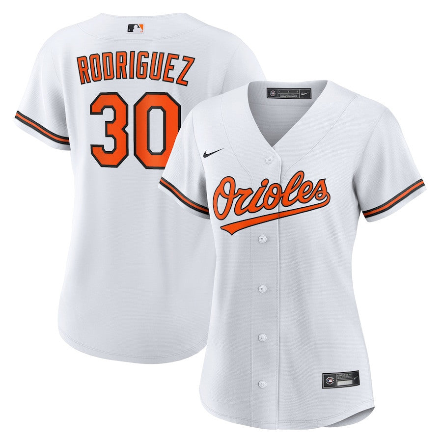 Grayson Rodriguez 30 Baltimore Orioles Women's Home Jersey - White