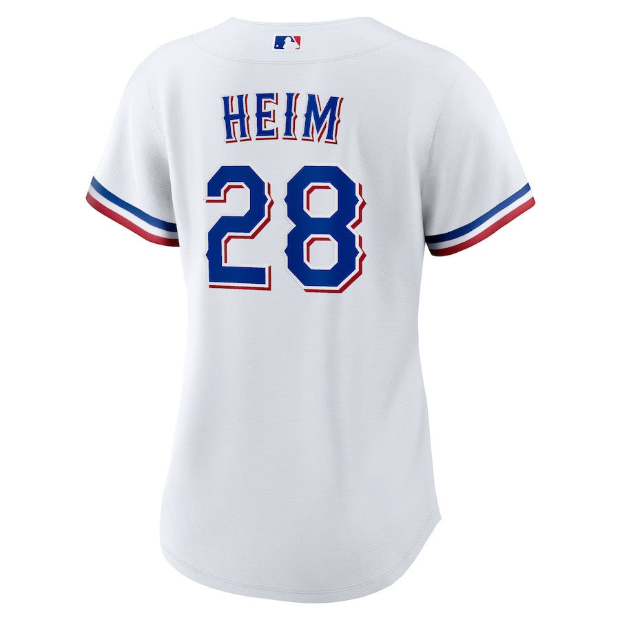 Jonah Heim 28 Texas Rangers Women's Home Jersey - White