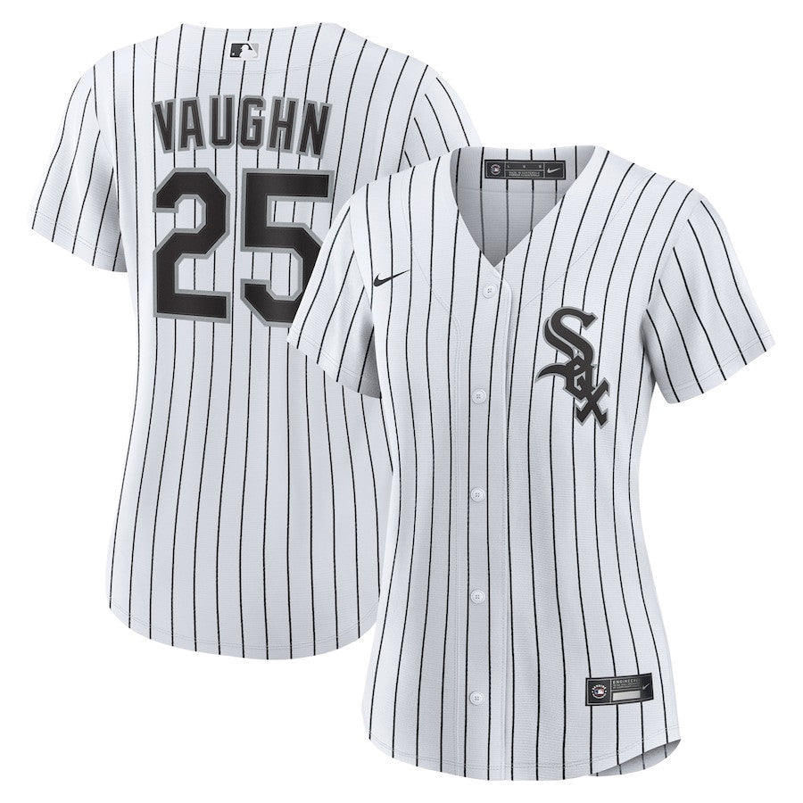 Andrew Vaughn 25 Chicago White Sox Women's Home Jersey - White