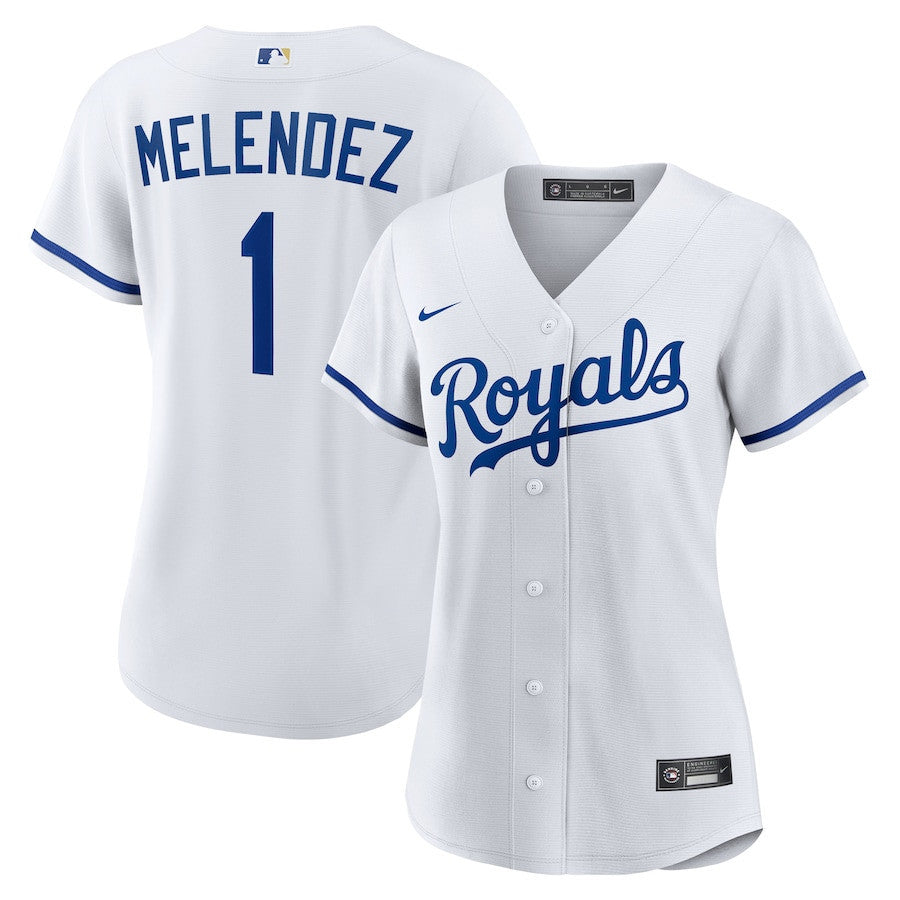 MJ Melendez 1 Kansas City Royals Women's Home Jersey - White