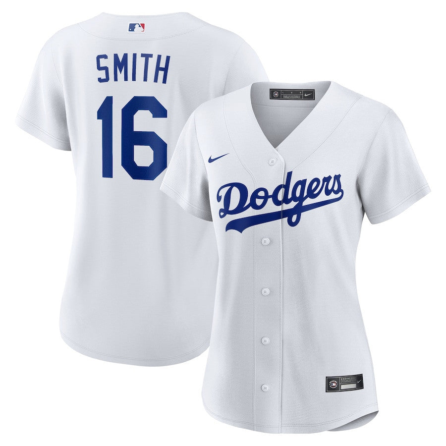 Will Smith 16 Los Angeles Dodgers Women's Home Jersey - White