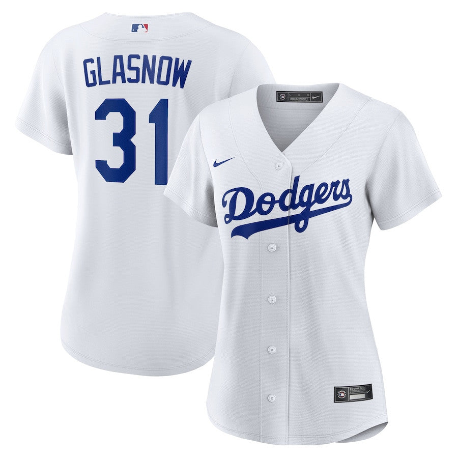 Tyler Glasnow 31 Los Angeles Dodgers Women's Home Jersey - White