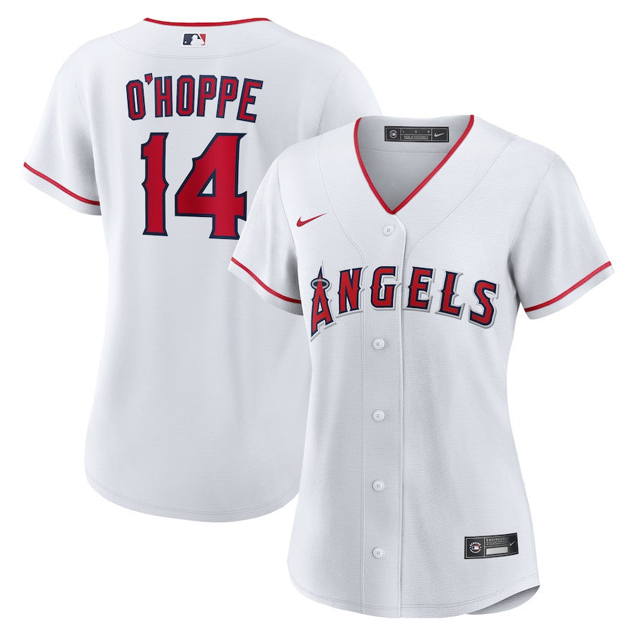 Logan O'Hoppe 14 Los Angeles Angels Women's Home Jersey - White