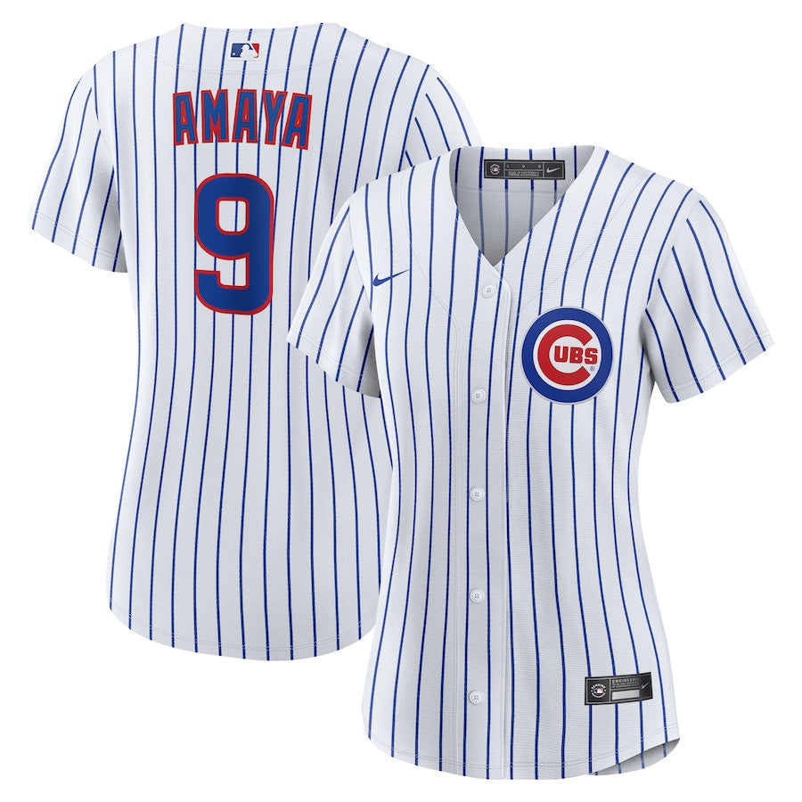 Miguel Amaya 9 Chicago Cubs Women's Home Jersey - White