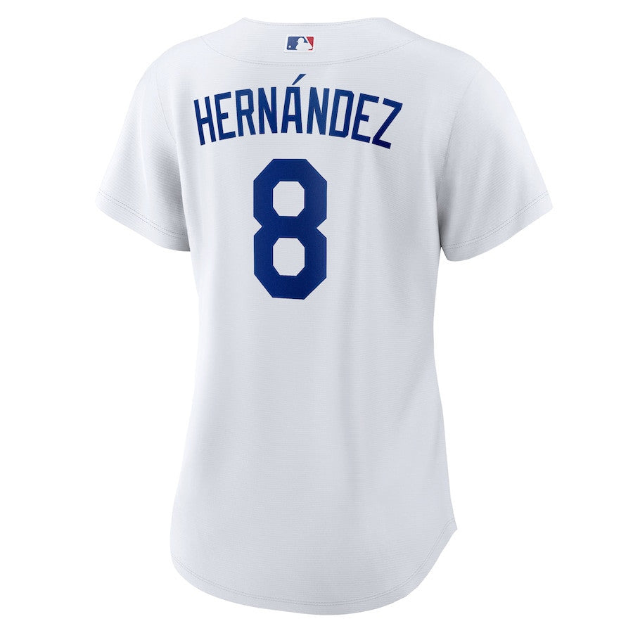 Enrique Hernández 8 Los Angeles Dodgers Women's Home Jersey - White