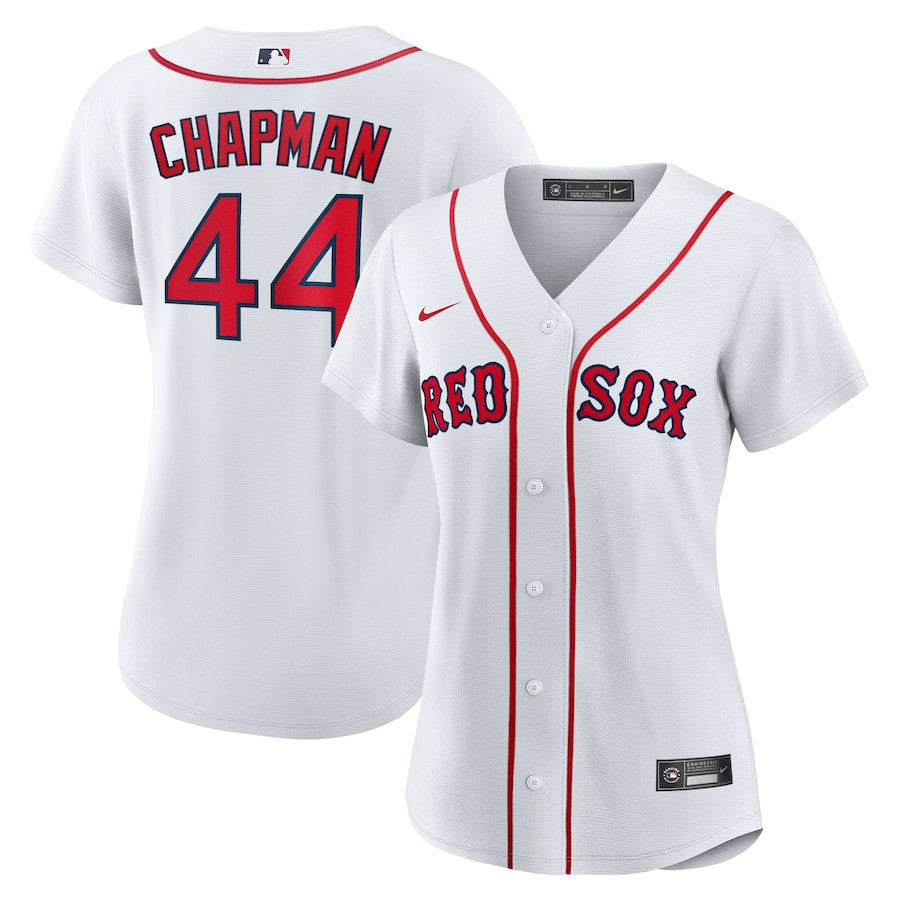 Aroldis Chapman 44 Boston Red Sox Women's Home Jersey - White
