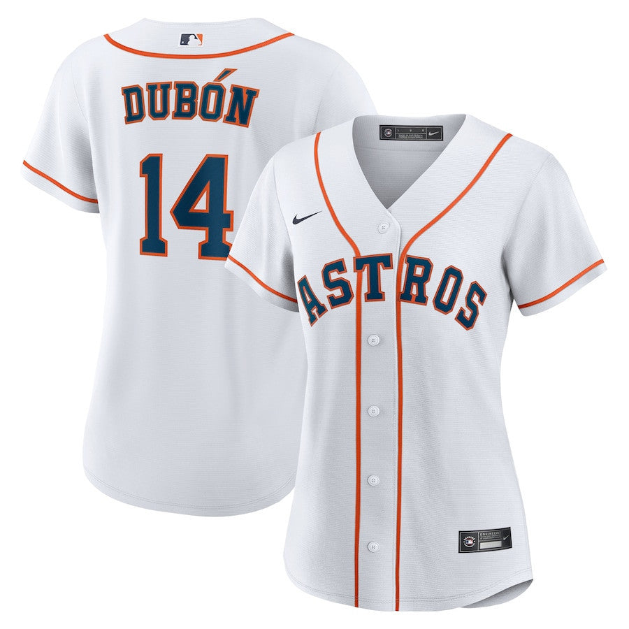 Mauricio Dubón 14 Houston Astros Women's Home Jersey - White