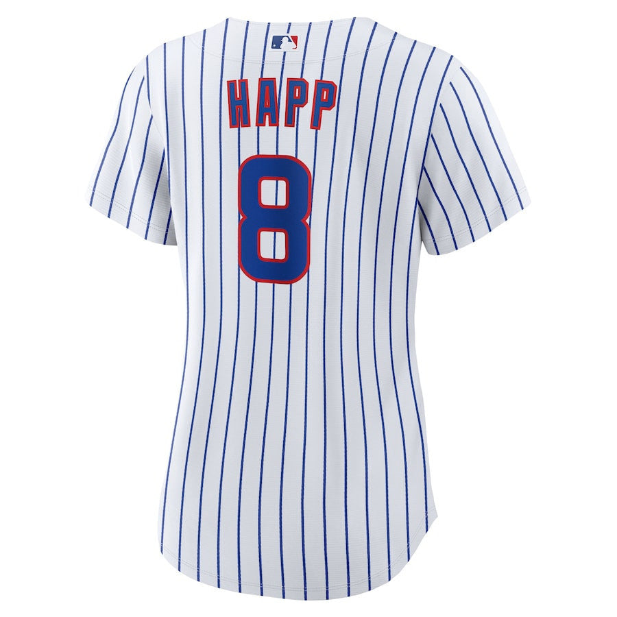 Ian Happ 8 Chicago Cubs Women's Home Jersey - White