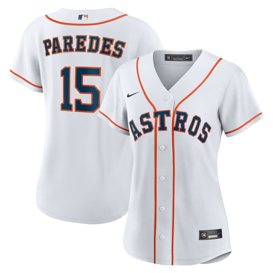 Isaac Paredes 15 Houston Astros Women's Home Jersey - White