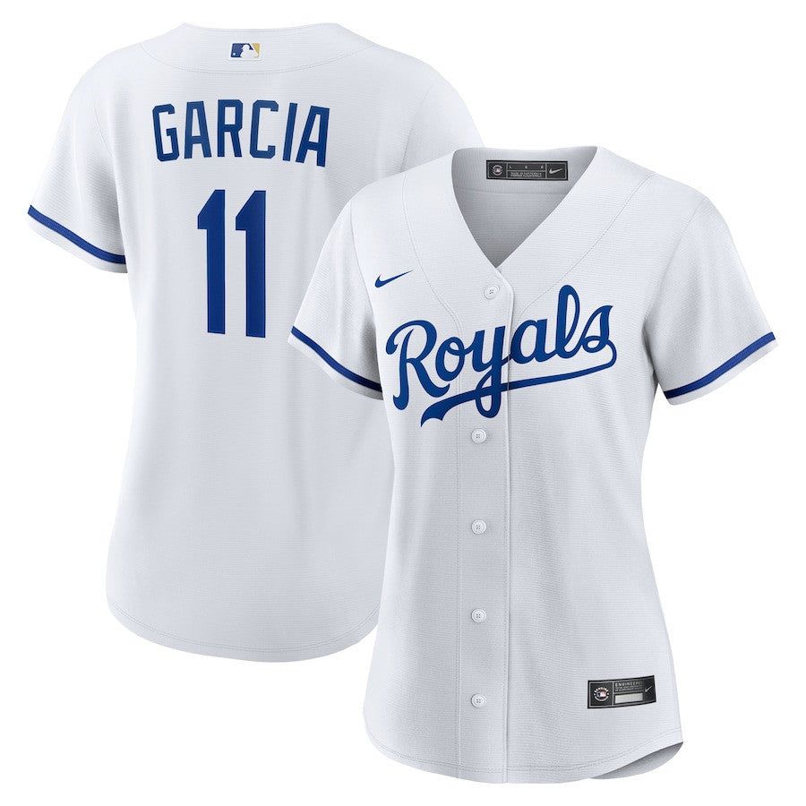 Maikel Garcia 11 Kansas City Royals Women's Home Jersey - White
