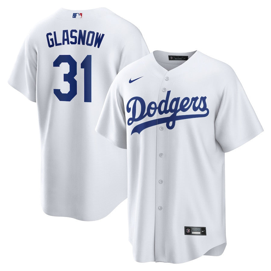Tyler Glasnow 31 Los Angeles Dodgers Home Men Jersey - White