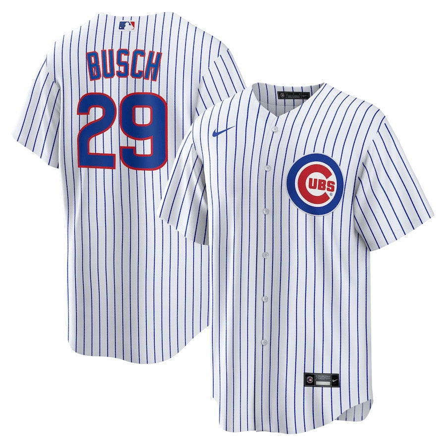 Michael Busch 29 Chicago Cubs Home Men Jersey - White