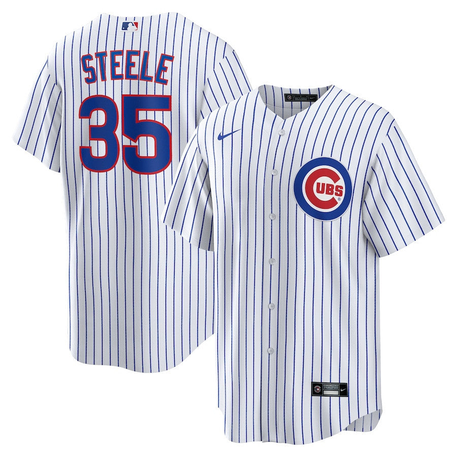 Justin Steele 35 Chicago Cubs Home Men Jersey - White