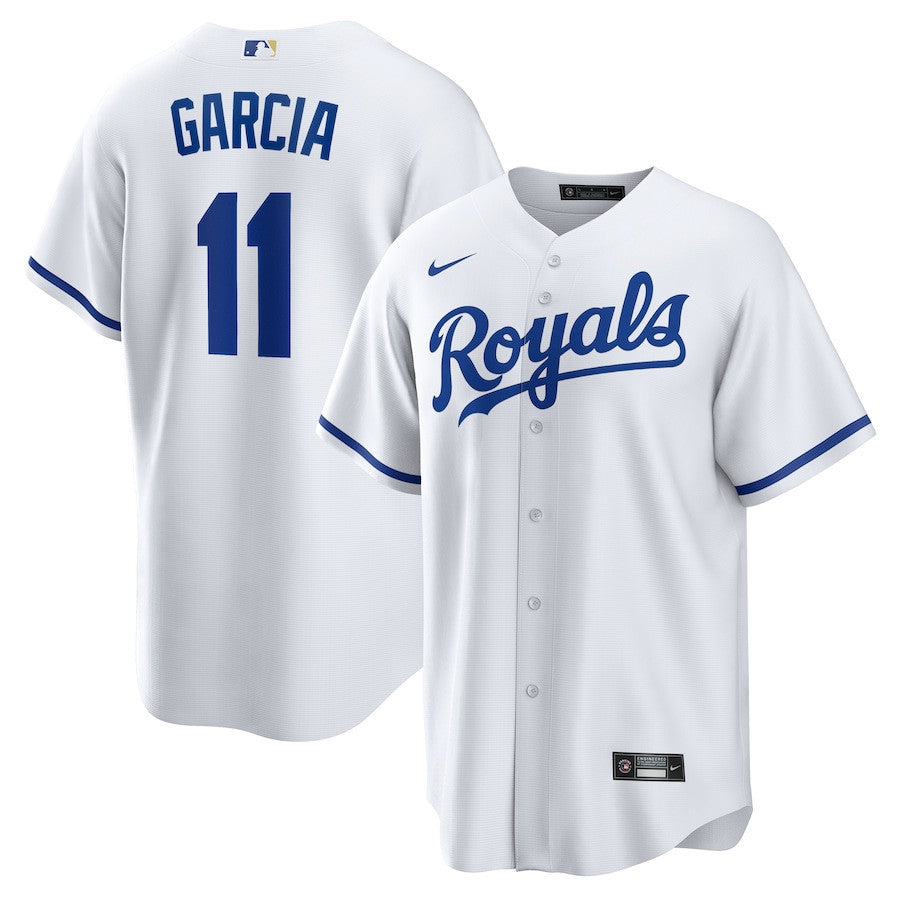 Maikel Garcia 11 Kansas City Royals Home Men Jersey - White