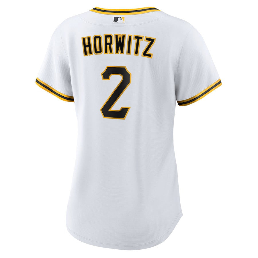 Spencer Horwitz 2 Pittsburgh Pirates Women's Home Jersey - White