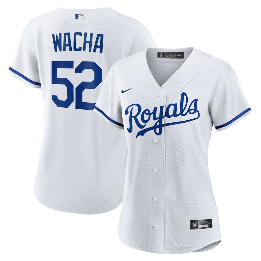 Michael Wacha 52 Kansas City Royals Women's Home Jersey - White