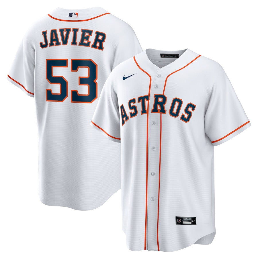 Cristian Javier 53 Houston Astros Home Men Jersey - White