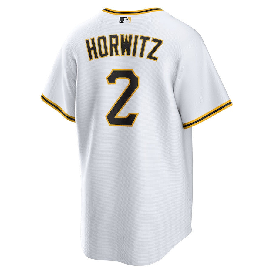 Spencer Horwitz 2 Pittsburgh Pirates Home Men Jersey - White