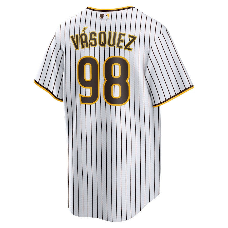Randy Vasquez 98 San Diego Padres Home Player Men Jersey - White