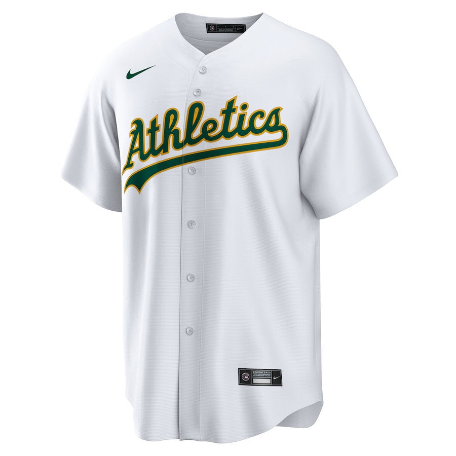 Lawrence Butler 4 Athletics Home Men Jersey - White