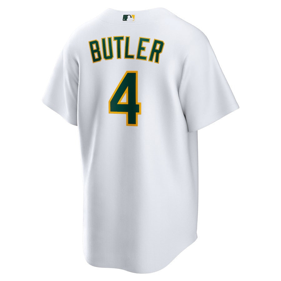 Lawrence Butler 4 Athletics Home Men Jersey - White
