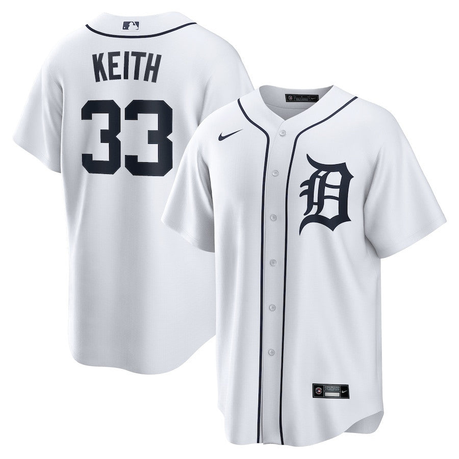 Colt Keith 33 Detroit Tigers Home Men Jersey - White