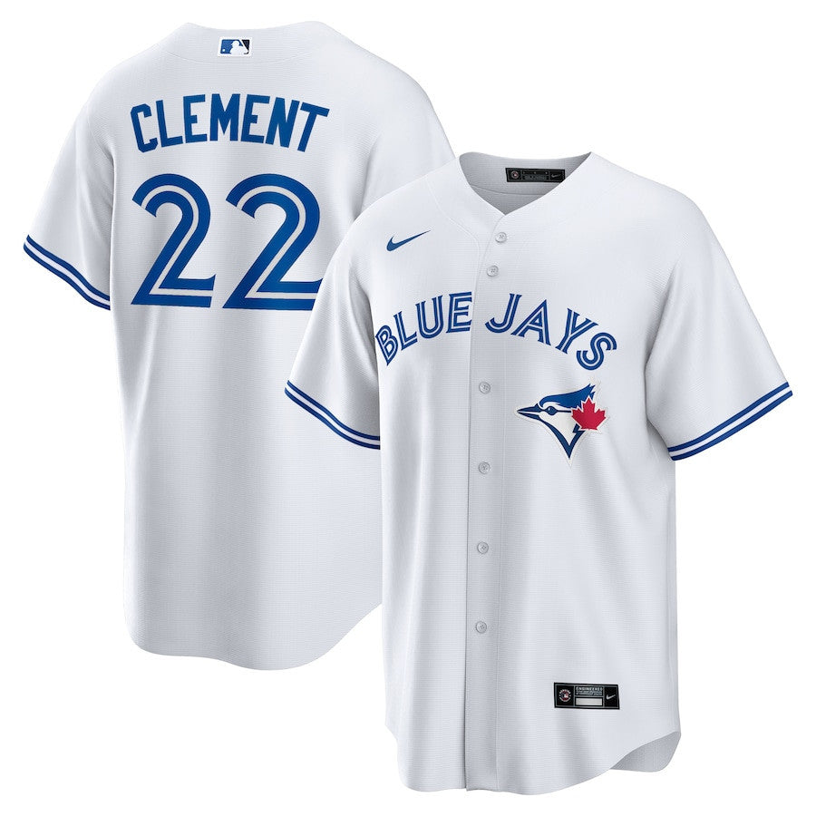 Ernie Clement 22 Toronto Blue Jays Home Men Jersey - White