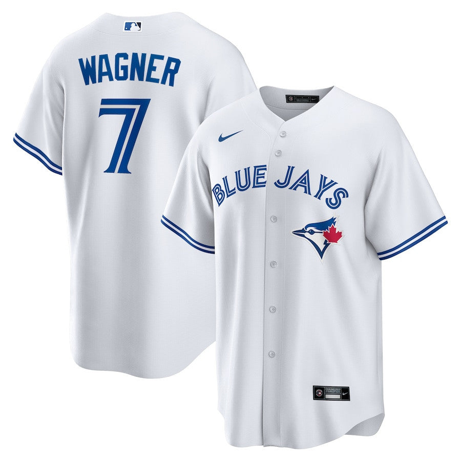 Will Wagner 7 Toronto Blue Jays Home Men Jersey - White