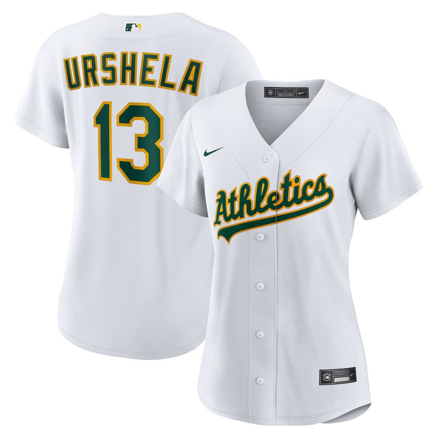 Gio Urshela 13 Athletics Home Women Jersey - White